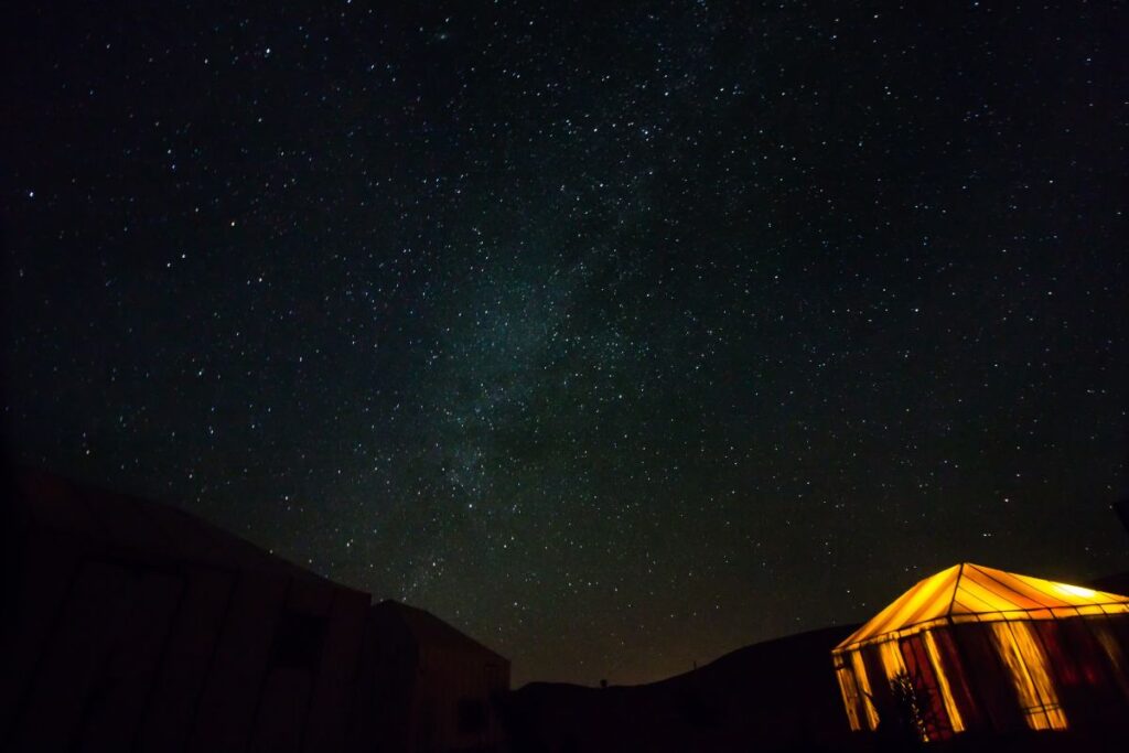 Night Under the Stars in desert